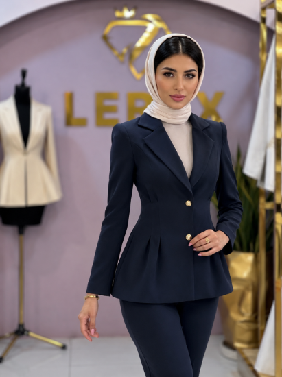 تصویر  کت و شلوار رسمی زنانه مدل الیزا